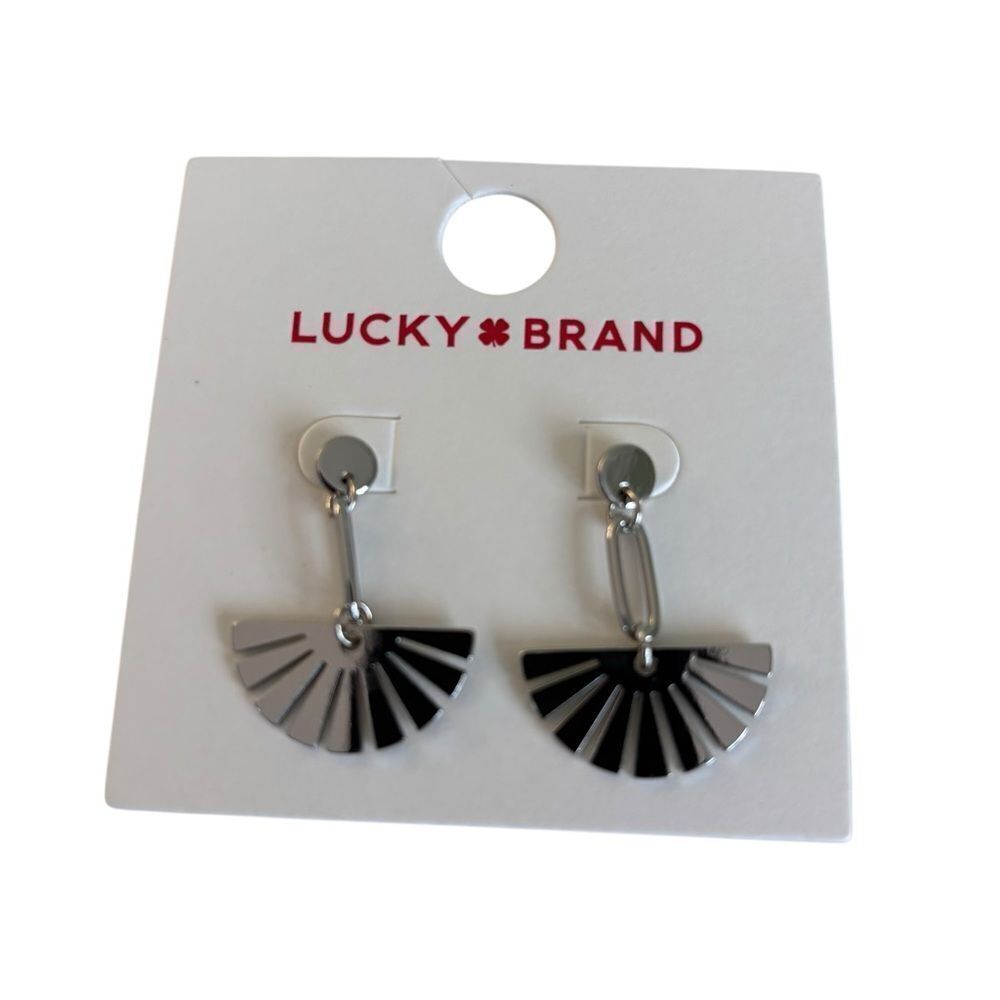 Sunset Drop Silver Toned Earrings. Simple & Elegant